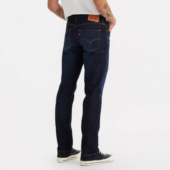 Levi 511 30 x 30 Slim Fit Stretch Denim Zip Fly 5-Pocket Dark Wash Blue Jeans - Picture 3 of 15